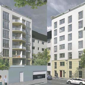 Neubau eines Mehrfamilienwohnhauses mit 14 WE in Roßstraße 136 in 40476 Düsseldorf